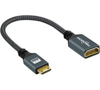 WQS-Câble Mini HDMI Mâle vers HDMI Femelle Adaptateur,Support 3D 4K 1080p (20CM)