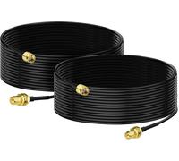 WQS-Cable RP-SMA Rallonge Antenne WiFi 5m Adaptateur de RP-SMA Mâle à Femelle RG174 pour Extension Telesurveillance Routeur WiFi Caméra IP Carte Réseau sans Fil Mini PCI Express PCIE,2-Paquet