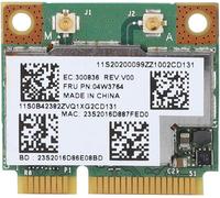 WQS-Carte Réseau PCI-E, BCM943228HMB 2.4G+5G Dual-Band 300Mbps 802.11A/B/G/Mini PCI-E WiFi Card Carte Réseau sans Fil Bluetooth 4.0 pour Ordinateurs Portables IBM/ThinkPad/U310