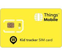 WQS-Carte SIM pour Tracker/Traceur GPS d'enfant - - avec Couverture Mondiale et réseau Multi-opérateur GSM/2G/3G/4G, sans coûts Fixes. Crédit Non Inclus