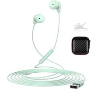WQS-Casque PC avec Microphones, Casque de Jeu Filaire 7,5 ft pour Ordinateur portable/Mac/Zoom/tablette/PS5/PS4/Chromebook/école, Casque USB avec Commandes Audio, Casque avec Fonction sourdine