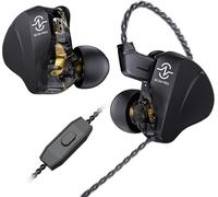 WQS-CCZ Duet BC04 Pro in Ear Monitor, écouteurs Intra-Auriculaires 1BA+1DD IEM écouteurs filaires,10 mm Doubles magnétiques DD, détachable câble,in Ears écouteurs pour Musicien, Pop, Symphonies