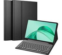 WQS-Clavier pour Honor Pad X8a 11 Pouces 2024, Clavier AZERTY sans Fil Bluetooth, Housse Multiposition Fonction de Ranger Stylet, Noir