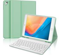 WQS-Clavier pour iPad 9.7" 6ème/5ème Génération 2018/2017, Étui Clavier pour iPad Pro 9.7, Air 2/1 Magnétique Amovible Français AZERTY Layout, Grasgrün