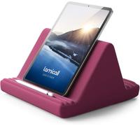 WQS-Coussin de Support pour Tablette - Oreiller Support Tablette pour Canapé-lit, 2022 iPad Pro 9.7, 10.5, 12.9, iPad Air Mini 2 3 4, Switch, Tab, iPhone, Livre, Autre Tablette - Rouge Violacé
