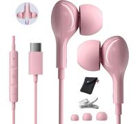 WQS-Ecouteur USB C pour Samsung Galaxy S25 S24 S23 Ultra A55 A54 HiFi Stéréo Ecouteurs Type C Intra Écouteurs Filaire USB C et Micro pour Samsung S22 A35 A56 5G A16 iPhone 15 16 Pro Max Xiaomi 14 15