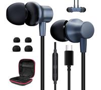 WQS-Écouteurs USB C pour Galaxy A34 A54 5G iPhone 15 Pro Max, Magnétiques Casque Type C avec Câble de Microphone, Écouteurs Intra-Auriculaires pour Samsung A33 A53 S24 S23 Mi 13T POCO X6 Pro Pixel 8,