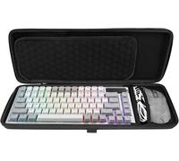 WQS-Étui de voyage rigide pour clavier et souris compact à 75 %, ordinateur 84 touches sans fil/filaire, housse de protection pour clavier sans fil, compatible avec ASUS ROG Azoth 75 %
