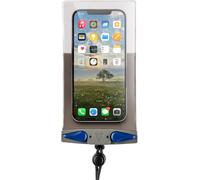 WQS-Étui Étanche Petit pour Téléphone - iPhone/Android, Fabriqué au Royaume-Uni, Idéal pour Randonnée, VTT, Course, Accessoire de Voyage - Plus/Gris