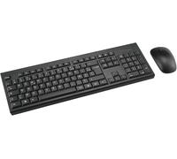 WQS-KM150 EQ Ensemble Clavier et Souris sans Fil pour Windows et MacOS, récepteur Nano USB 2,4 GHz, Clavier avec pavé numérique Pleine Grandeur, Souris à clic Silencieux 1200 DPI Noir K75562FR