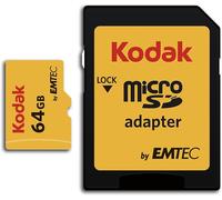 WQS-Kodak - Carte Micro SD 64 Go UHS-I U3 V30 A1 microSDHC/XC - Carte Mémoire Micro SD - Vitesse de Lecture 95MB/s Max - Vitesse d'Écriture 85MB/s Max - Stockage Supplémentaire Appareils Multimédias