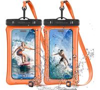 Wqs-Lot De 2 Étuis Flottants Ipx8 Pour La Natation, Sac Étanche Pour Téléphone Avec Cordon Compatible Avec Iphone 16e, 16, 15, 14, 13, 12, Samsung Galaxy S25, S24, S23 Ultra A16, A35, A26, Etc