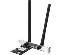 WQS-Mercusys MA70XE Wi-FI 6 Bluetooth 5.4 Adaptateur PCIe, jusqu'à 1201 Mbit/s à 5 GHz et 574 Mbit/s à 2,4 GHz, 2 antennes Haute Performance, WPA3, MU-MIMO, Prend Uniquement en Charge Windows 11/10