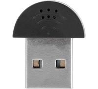 WQS-Mini Microphone, Portable USB Studio Discours 360 ° Omnidirectionnel Suppression du Microphone Enregistrement Audio MIC Adaptateur pour Ordinateur PC(Noir)