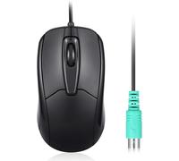 WQS-Perixx PERIMICE-209 P, Souris d`Ordinateur Filaire PS2 avec molette de d¿¿filement, R¿¿solution Optique en Base de 1000 DPI pour PC (Noir)