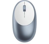 WQS-Souris sans Fil Rechargeable M1 en Aluminium, Souris Bluetooth sans Récepteur, Mouse Ergonomique et Compacte, USB C, Batterie Rechargeable, pour MacBook, iPad, Windows et Plus \u2013 Bleu