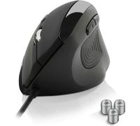 WQS-- Souris Verticale Filaire A3E Ergonomique - 3200 DPI - Repose Pouce, Main, Poignet Et Avant-Bras - Prévention Contre Les Syndromes De La Souris Et De L'Epicondylite - Poids Ajustable