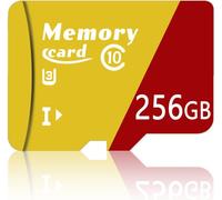 WQS-TOMVYTER Carte Micro mémoire 256Go avec Adaptateur, Vitesse de Lecture 100MB/ S, Carte 4K vidéo TF pour Smartphones, Carte A2 C10 U3 UHS-I TF -ZE256Go