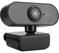 WQS-Webcam haute résolution HD 1920 x 1080 avec microphone intégré, webcam sans lecteur portable USB 2.0 pour ordinateurs et ordinateurs portables, webcam rotative à 360 ° pour Live-Übertragung(noir)