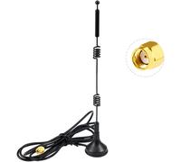 WQS-WiFi Antenne 2,4 G / 5 G / 5,8 G Double Fréquence 12 dBi MIMO Omnidirectionnel Signal Base Magnétique RP-SMA Adaptateur 1,5 M 4,9 Pieds