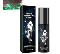 WQTHU Peinture en aérosol phosphorescente,100 ml,peinture en aérosol transparente qui brille en blanc dans le noir,peinture en aérosol fluorescente pour vêtements,skateboards,vélo (blanc)