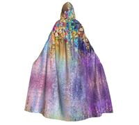 WQUVMDS Cape à capuche unisexe pour adulte (fleur pleureuse abstraite violet) pour Halloween, cosplay, vampires