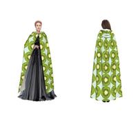 WQUVMDS (Kiwi Slice) Cape à capuche unisexe pour Halloween, fête de sorcière, cape de vampires pour adultes