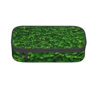 Wquvmds Trousse à crayons de grande capacité avec impression murale de feuilles vertes pour garçons filles fournitures scolaires et de bureau