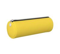 WQUVMDS Trousse à crayons triangulaire en cuir imprimé jaune viol avec fermeture éclair, Argenté., Taille unique, Organiseur de sac