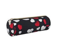 WQUVMDS Trousse triangulaire en cuir avec fermeture éclair et inscription Happy Valentine's Day, doré, Taille unique, Organiseur de sac