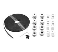 WQVXGKTI 5mx6mm gt2 Courroie de Distribution Compatible avec des imprimantes 3D Les Machines comprennent 4pcs 20 dent 5 mm de diamètre intérieur poulie 4pcs Idler 4pcs Tenderer Spring Torsion 2pcs