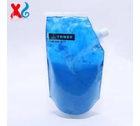 WQVXGKTI Poudre de Toner 654A 654X CF330X CF331A CF332A CF333A 1000g, Compatible avec Color Enterprise M651dn M651N(Cyan 1000g)