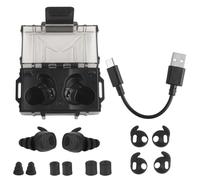 WQZXM 2024 Nouveaux Écouteurs Bluetooth for La Chasse en Plein Air, Les Tirs, Les Écouteurs Tactiques, La Protection Auditive Électronique NRR26db(Black)