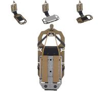WQZXM Accessoires De Porte-Plaque Tactique, Support De Téléphone Molle Support De Téléphone Portable Universel pour Gilet Tactique Fixation De Stabilité pour Écran Taille 17,8 X 9,2 Cm(Tan)