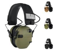 WQZXM Casque Antibruit Tir Électronique Casque Antibruit Tactique À Amplification Son en Cas D'impact Protection Auditive Anti-Bruit Casque Antibruit Sports D'extérieur(Green)