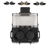 WQZXM Écouteurs Bluetooth Tactiques, Bouchons Tir Actifs, Protections Auditives Électroniques, Écouteurs Protection Tir(Black)