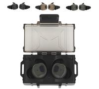 WQZXM Écouteurs Bluetooth Tactiques, Bouchons Tir Actifs, Protections Auditives Électroniques, Écouteurs Protection Tir(Green)