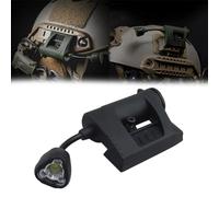 WQZXM Lampe Tactique Casque avec Lampe LED IR Blanche et Rouge, Accessoires Casque Militaire, Montage système Molle Casque Rapide Mich Rail Picatinny, Lampe signalisation Survie pour(Black)