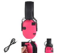 WQZXM Nouveau Casque Tir Électronique pour Protection Auditive, Protection des Oreilles, Réduction du Bruit, Casque Antibruit Tactique Chasse Active(Pink)