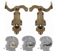 WQZXM Supports Adaptateur De Rail De Casque Arc pour Support De Casque Tactique, Support De Casque, Accessoires De Casque Militaire(Tan)