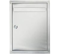 WQZzjm Boîte aux Lettres Murale antirouille de Grande capacité avec Serrure, Porte-clés, Carte, Coffre-Fort, boîte de Vote, boîte de Dons, boîte de commentaires (A)