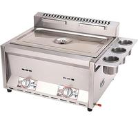 WQZzjm Friteuse à gaz 16 L, Commerciale, GPL, en Acier Inoxydable, pour comptoir, pour Cuisine, Restaurant, Frites (16 L)