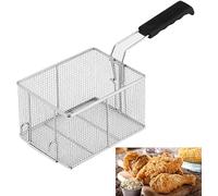 WQZzjm Friteuse à gaz Commerciale, Grande friteuse Commerciale en Acier Inoxydable, avec Panier Amovible, Robuste et Durable pour friteuse à gaz Commerciale (1 Panier à friture)