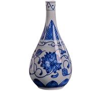 WQZzjm Vase Sculpture Miniature en céramique Classique et créative pour Fleurs séchées, décoration Artistique pour la Maison, Le Salon, la Chambre, Le Bureau ou Un Bureau, Bleu, 6,6 x 12 cm.