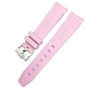 WQZZR Bracelet de montre en caoutchouc, 18mm 19mm 20mm 21mm 22mm, pour Omega Sxwatch Seamaster Speedmaster Planet Ocean, extrémité incurvée