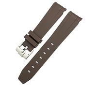 WQZZR Bracelet de montre en caoutchouc, 18mm 19mm 20mm 21mm 22mm, pour Omega Sxwatch Seamaster Speedmaster Planet Ocean, extrémité incurvée