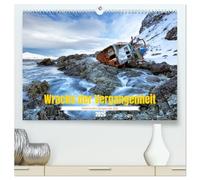 Wracks der Vergangenheit - Gestrandete Zeugen der Zeit (hochwertiger Premium Wandkalender 2026 DIN A2 quer), Kunstdruck in Hochglanz: Vergessene ... Monat für Monat eine mystische Geschichte.