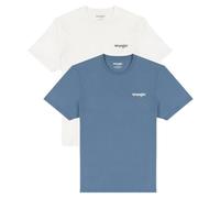 Wrangler 2PACK Sign Off Tee T-Shirt, Blue, XX-Large pour des Hommes