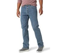 Wrangler Authentics Jean Comfort Flex à Taille décontractée, Délavé Clair, 32 W /30 L Homme