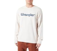 Wrangler 112350538 Logo Sweatshirt Beige L Homme